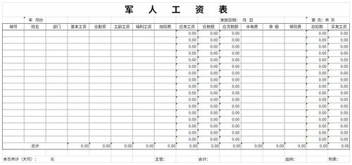 工资表格下载